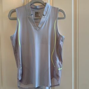 Lucky In Love Sleeveless Tank Blue & Green Sz M